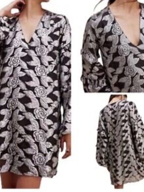 NWT FREE People JEN'S PIRATE BOOTY Rising Star Mini Dress Festive Ruffle M $279